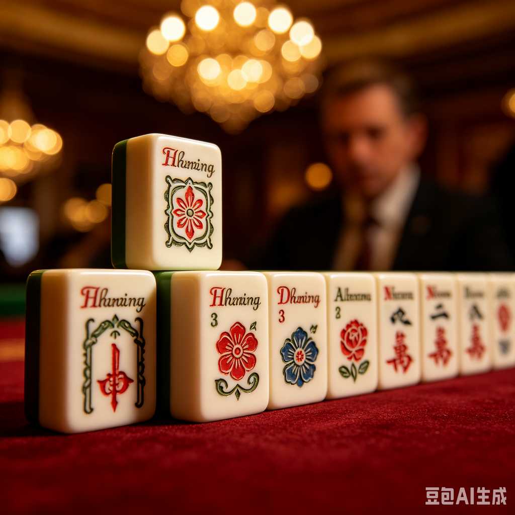 classic oriental board game mahjong